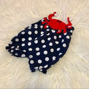 Baby Girl Crab Romper